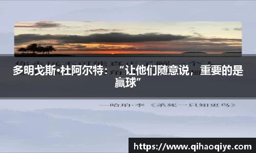 多明戈斯·杜阿尔特：“让他们随意说，重要的是赢球”